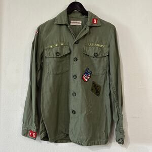 ETIENNE MARCEL Los Angeles Button-Up Patched Women's Military Jacket Top